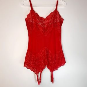 Red lingerie top